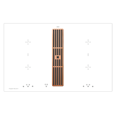 Индукционная варочная панель с вытяжкой Kuppersbusch KMI 8500.0 WR Copper