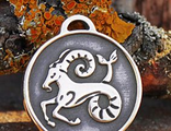 Зодиак № 10, Козерог, бронза, Д-26мм, 26*29мм