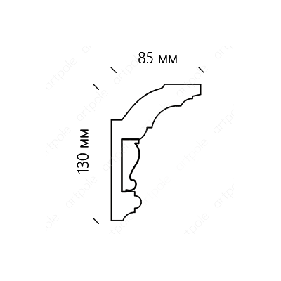Карниз орнаментальный SK146N (наборный)