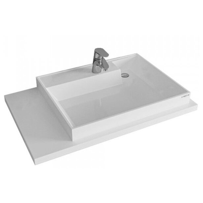 Раковина над стиральной машиной Юпитер 80х50 с напольной тумбой Санта Марс 19 R