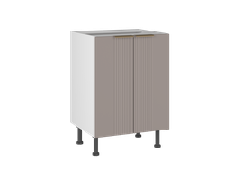 Кухня ФЬЮЖН - Стол С-60 Волна 2-дверный мокко