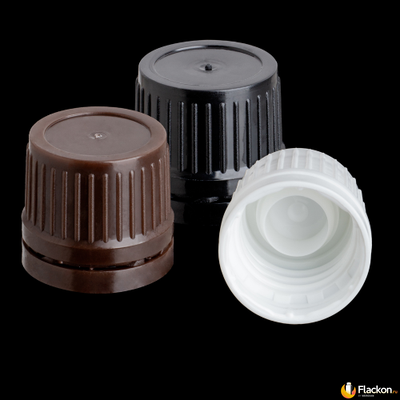 Резьбовой колпачок 18/410 с КПВ и капельным дозатором для стеклянных флаконов серии "Эфир"