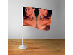 Флажок настольный Jean-Claude Van Damme, Жан-Клод Ван Дамм №13