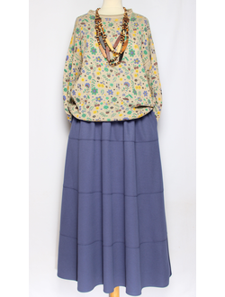 Джемпер  "МЕЛКИЕ ЦВЕТОЧКИ" бежевый до р.52