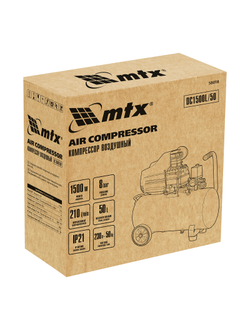 Компрессор воздушный DC1500L/50, 1,5 кВт, 50 л, 210 л/мин MTX