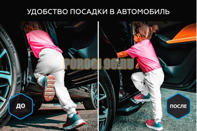 Пороги "Black-Premium" для Kia Sonet 2024-