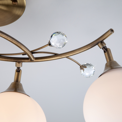 Люстра потолочная 4хЕ27 античная бронза 650834