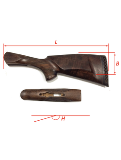 ИЖ-58 приклад и цевье по антропометрическим данным <до 1971 года выпуска>