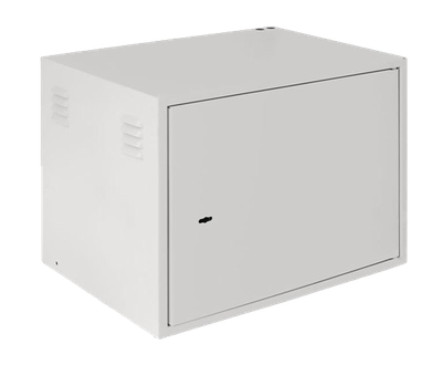 Настенный антивандальный шкаф, 9U, Ш600хВ470хГ450мм, серый