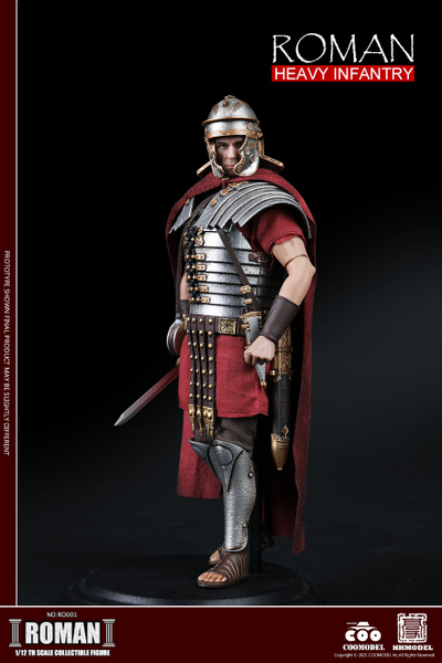 Римский легионер - КОЛЛЕКЦИОННАЯ ФИГУРКА 1/12 ROMAN - HEAVY INFANTRY (RO001) - COOMODEL x HHMODEL