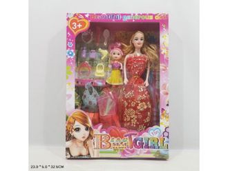 6967708431731  Кукла типа Барби с дочкой  №8838-F16 (+аксессуары) в коробке