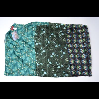 Итальянский шелковый платок Vizio Италия F 16 зеленый