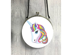 Сумка круглая Единорог №4