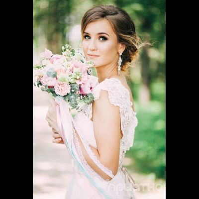 Букет невесты &amp; Бутоньерка № 1338