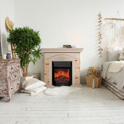 Электрокамин Neapolis WT с очагом Majestic