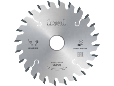 125x3.1/4.3х20; Z24 KON Диск пильный подрезной конический Freud LI25M31FA3
