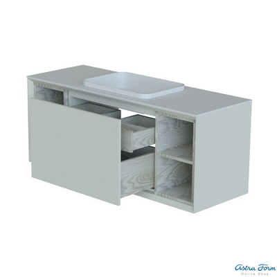 ШКАФ НИЖНИЙ ФРЕЙМ 1400-570-8 СТОЛЕШНИЦА НАТУРАЛЬНЫЙ МРАМОР BIANCO CARRARA