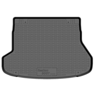 Коврик в багажник пластиковый (черный) для Kia Ceed un (12-18)  (Борт 4см)