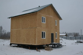 Двухэтажный дом из SIP-панелей [130м²]. (Саратовская область)