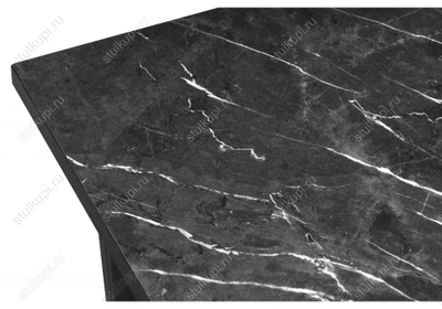 Стол Лота Лофт 120 25 мм креатель / черный матовый