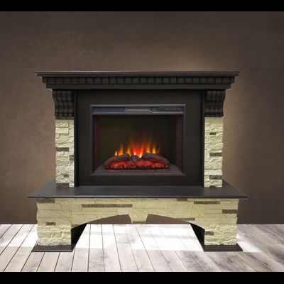 Электрокамин Турин BL M1 с очагом Sparta 25.5 LED