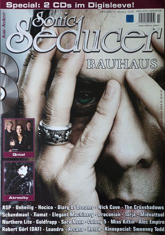 Sonic Seducer Magazine March 2008 Bauhaus, Qntal, Иностранные музыкальные журналы, Intpressshop