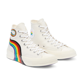 Кеды Converse Chuck 70 Pride High Top белые с радугой