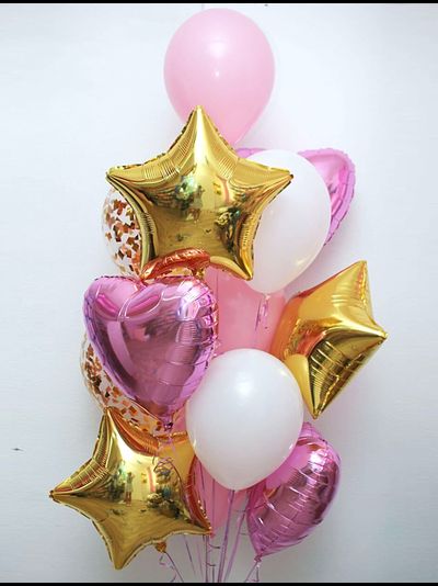 Сет воздушных шаров для выписки "Милашка"
