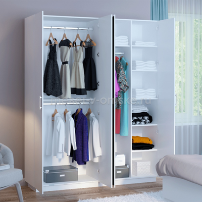 Шкаф 4-дв. Тиффани-3 М22 с зеркалом