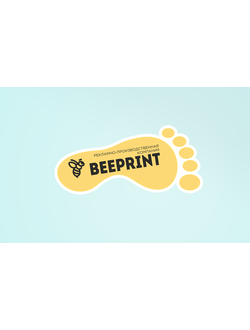 Печать наклеек на пол