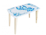 Стол детский "Гжель" деревянные опоры, 2 группа роста, 750*450*520 мм
