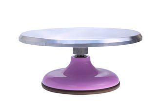 Металлический поворотный стол (сиреневый)