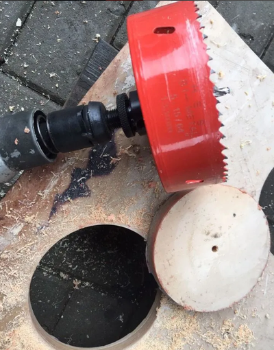 Коронка биметаллическая диаметр 160 мм глубина 40 мм