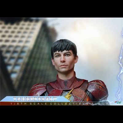 Флэш, Барри Аллен (Эзра Миллер) - КОЛЛЕКЦИОННАЯ ФИГУРКА 1/6 THUNDERBOLT (BY-020) - BY-ART