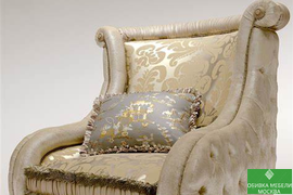 Перетяжка итальянской мебели Bruno Zampa