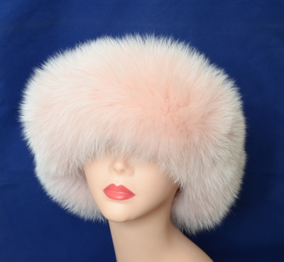 Vizio Италия 5525 розовая шапка с мехом