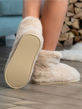 Чуни высокие бежевые