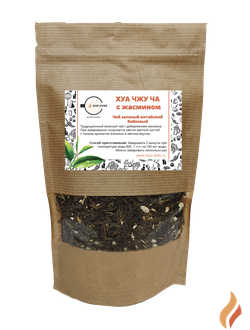 Чай зеленый китайский байховый с добавлением жасмина Хуа Чжу Ча