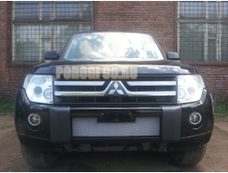 Защита радиатора Mitsubishi Pajero IV 2006-2011 chrome