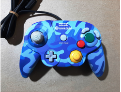 №022 HORI PAD CUBE Контроллер для Nintendo GameCube Blue Urban Camo (Камуфляж)