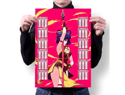 Календарь настенный Genshin Impact, Геншин Импакт №5