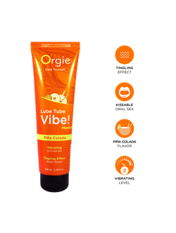 17533 Лубрикант с эффектом вибрации Orgie Lube Tube Vibe Medium Pina Colada, 100 мл