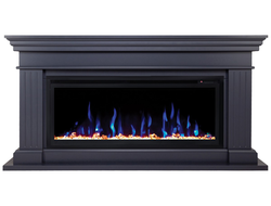 Линейный электрокамин Ontario GR с очагом Saphir 42