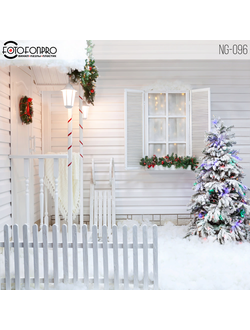 Фотофон виниловый «Праздничный двор»