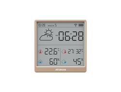 Датчик температуры, влажности ATuMan Duka TH3 Grey