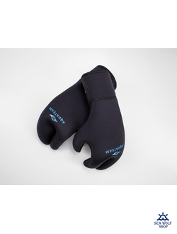 Рукавицы неопреновые 9мм AquaTeam 3х-палые ОП р.M
