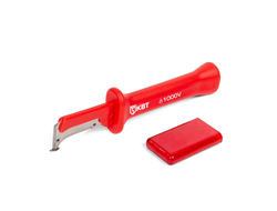 Нож диэлектрический НМИ-11 серия ПРАКТИК монтерский с малой «пяткой» и частично изолированным лезвием для работ под напряжением до 1000 В