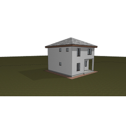 Двухэтажный дом с тремя спальнями 109м² (S105)