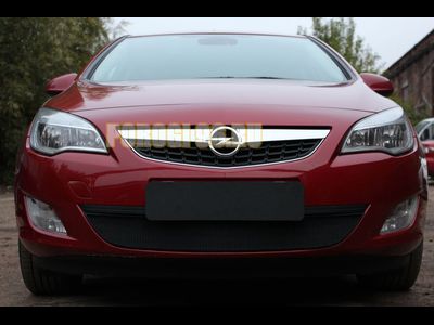 Защита радиатора Opel Astra J 2010-2012 black