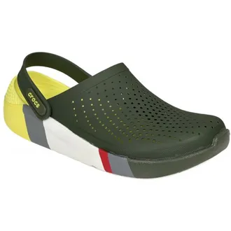 CROCS LITERIDE CLOG COLORBLOCK GREEN